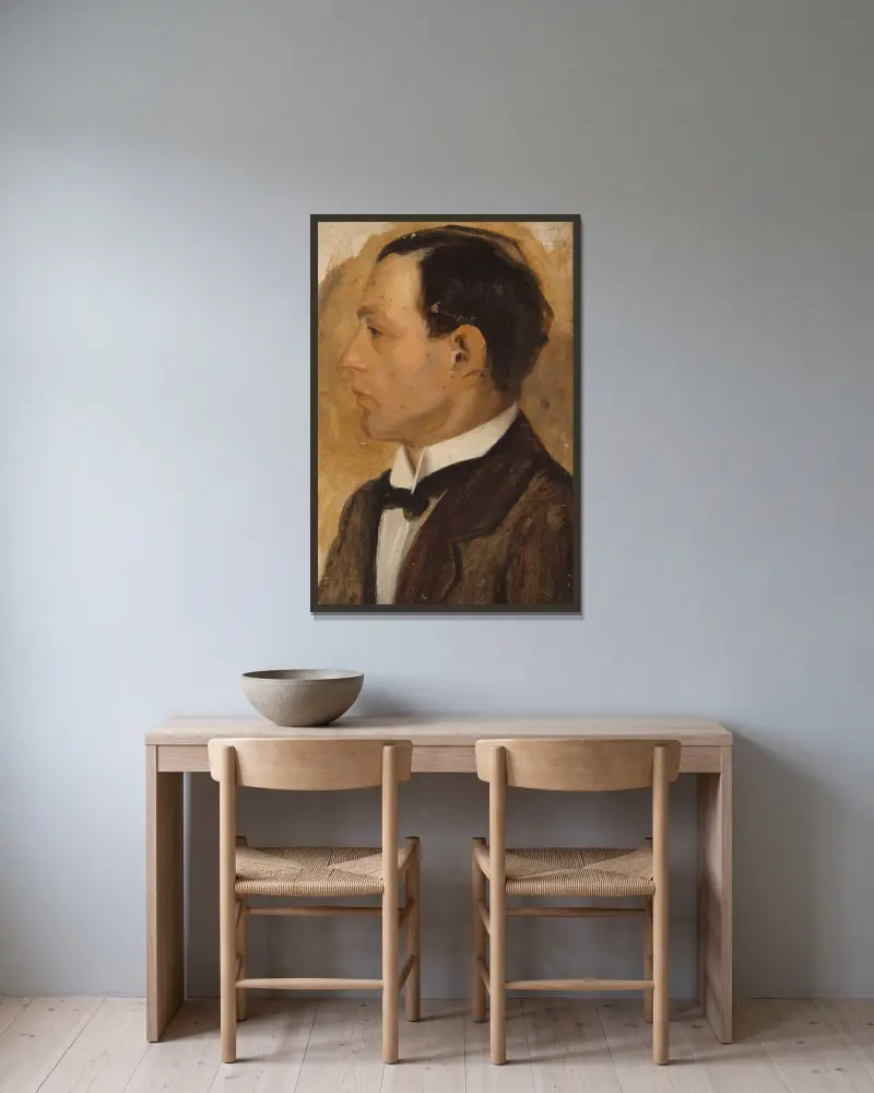 Portrait of Jack, the artist’s brother av Mark Gertler inramad på en vägg