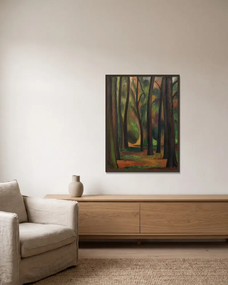 Stromy v Garsingtonu, Mark Gertler v rámu na stěně