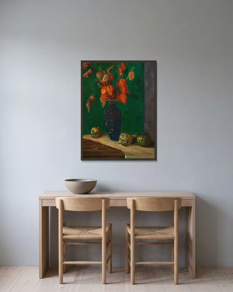Zimní třešně, Mark Gertler v rámu na stěně