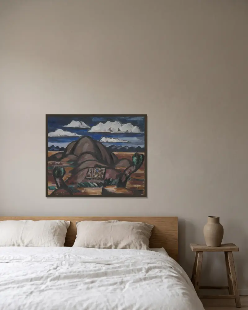 Cmentarz, Nowy Meksyk, Marsden Hartley w ramie na ścianie