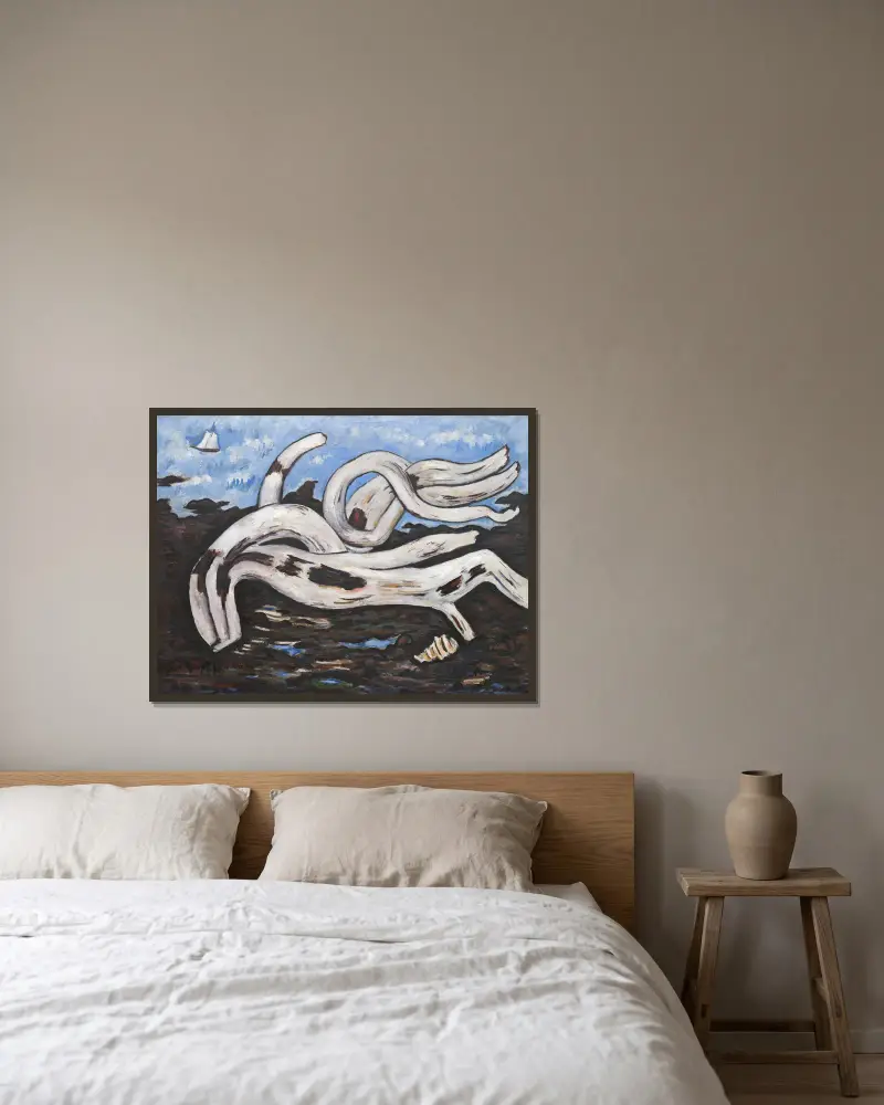 Drivved na Bagaduce, Marsden Hartley w ramie na ścianie
