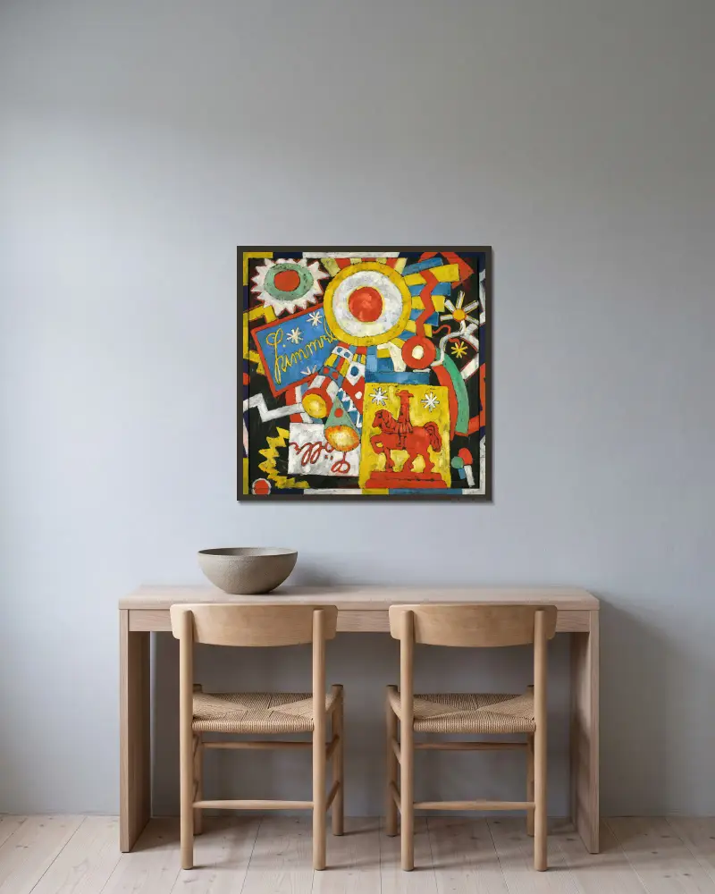 Himmel Sky Object von Marsden Hartley gerahmt an einer Wand