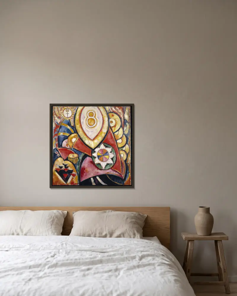 Painting No. 48 av Marsden Hartley inramad på en vägg