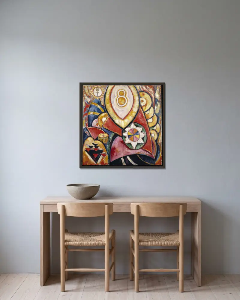 Painting No. 48 av Marsden Hartley inramad på en vägg