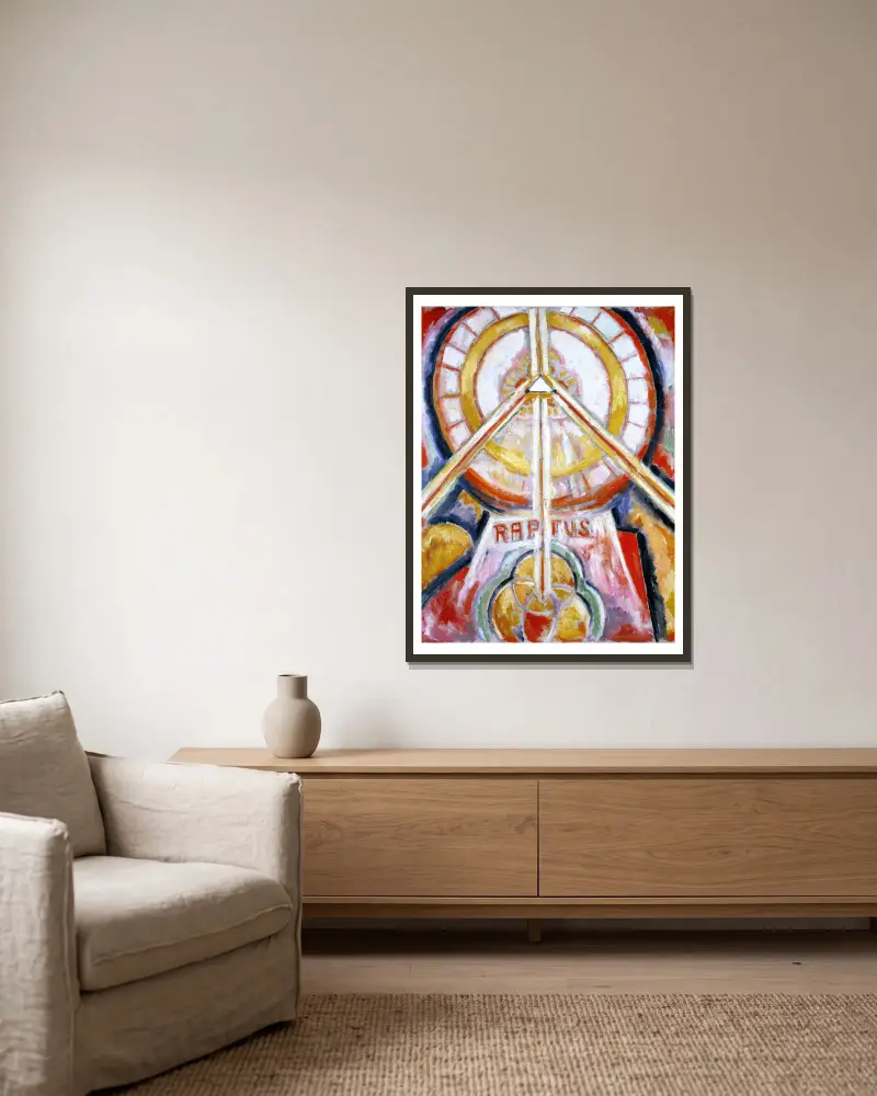 Raptus, Marsden Hartley v rámu na stěně