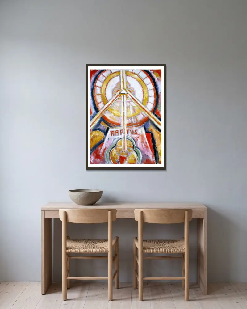 Raptus, Marsden Hartley v rámu na stěně