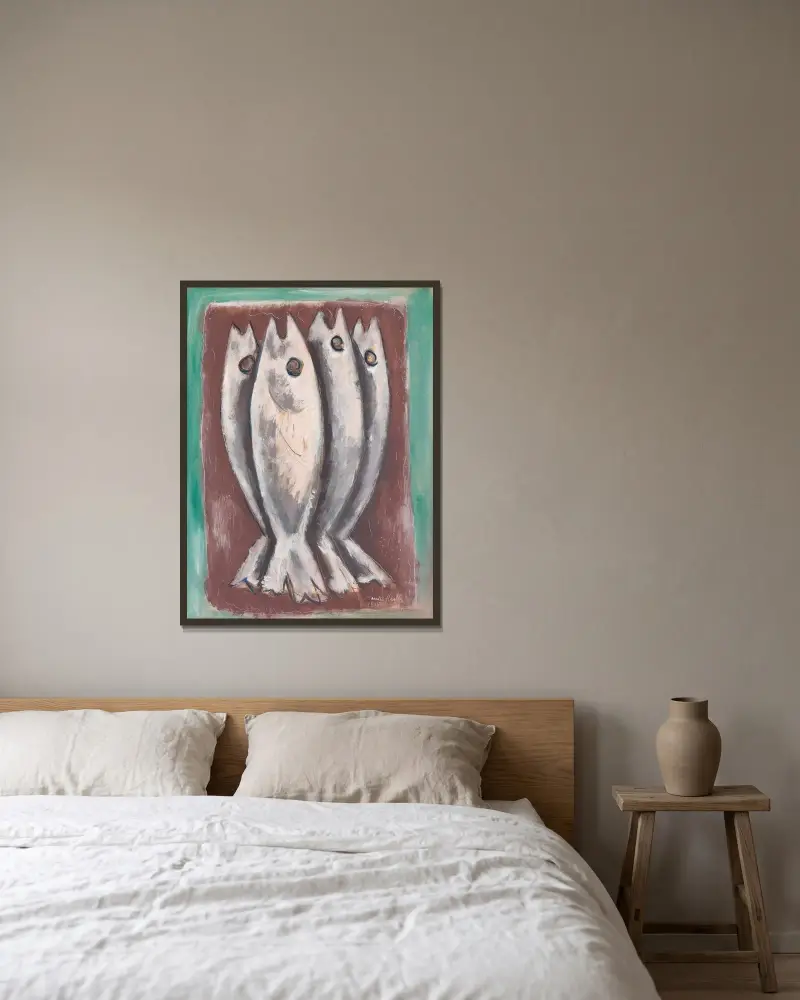 Seegeister von Marsden Hartley gerahmt an einer Wand