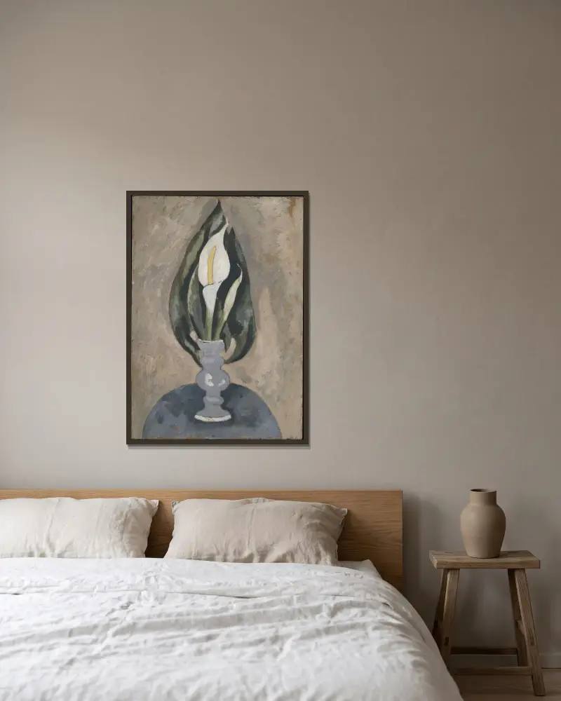 Stilleben Nr. 16 von Marsden Hartley gerahmt an einer Wand