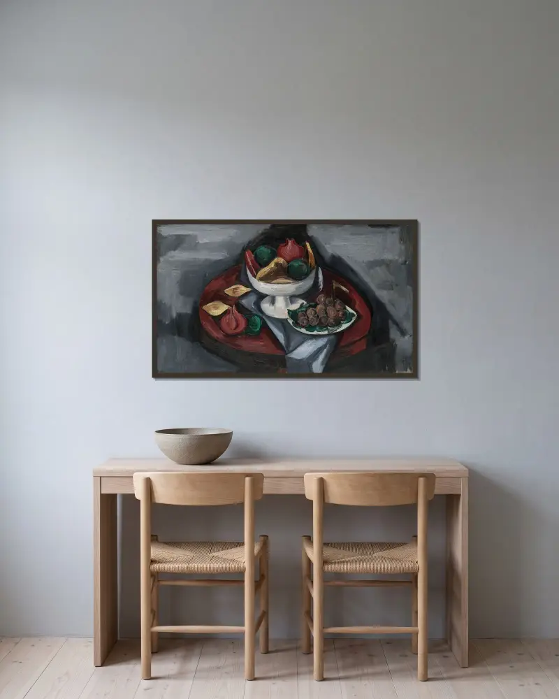 Stillleben Nr. 2 von Marsden Hartley gerahmt an einer Wand