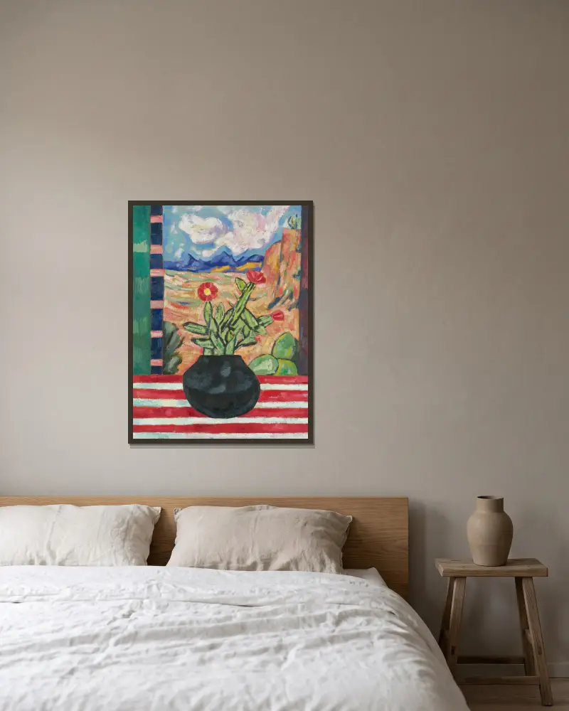 Bez názvu (zátiší), Marsden Hartley v rámu na stěně