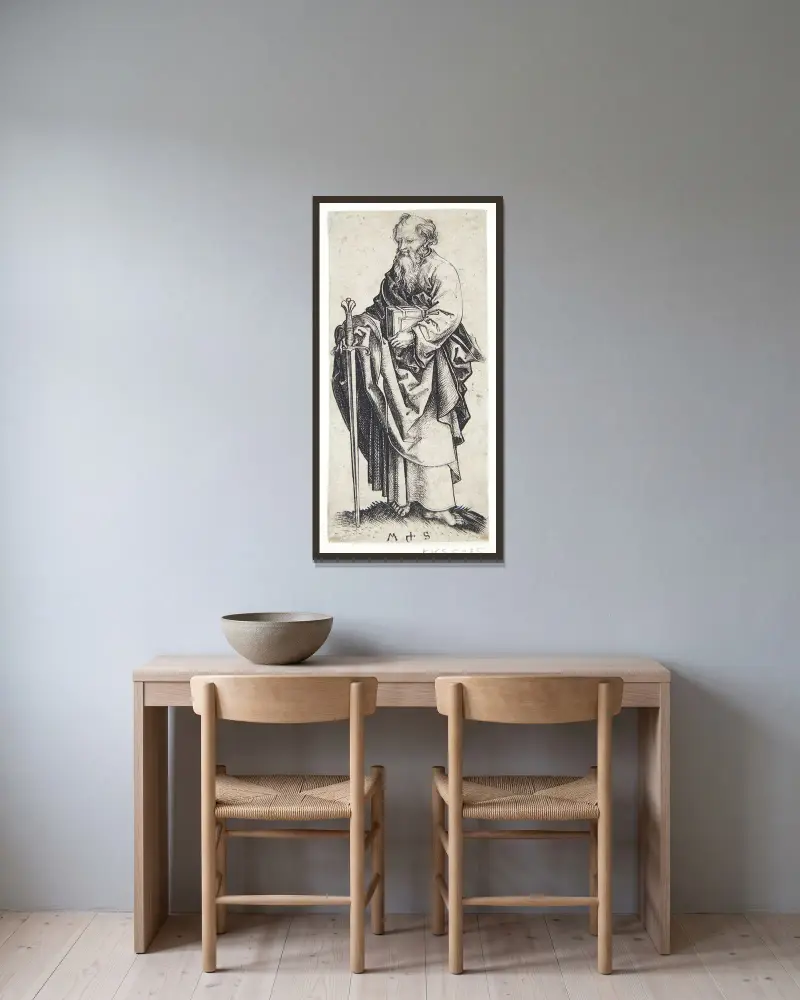 Apoštol Pavel, Martin Schongauer v rámu na stěně