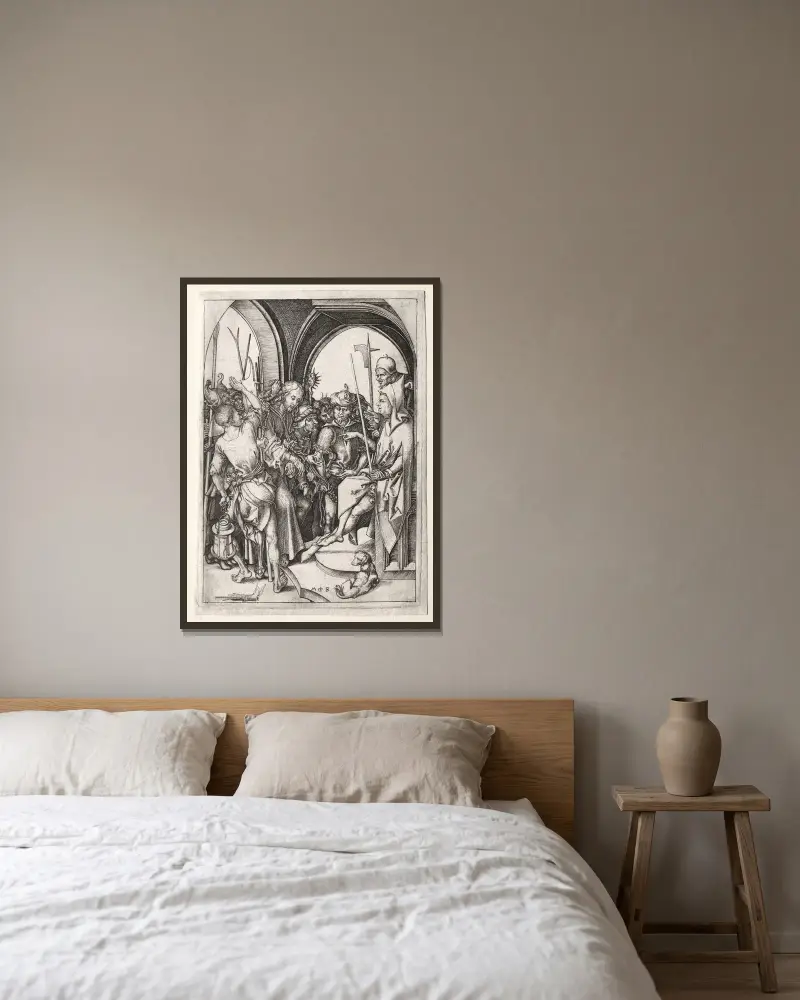 Chrystus przed Annaszem, Martin Schongauer w ramie na ścianie