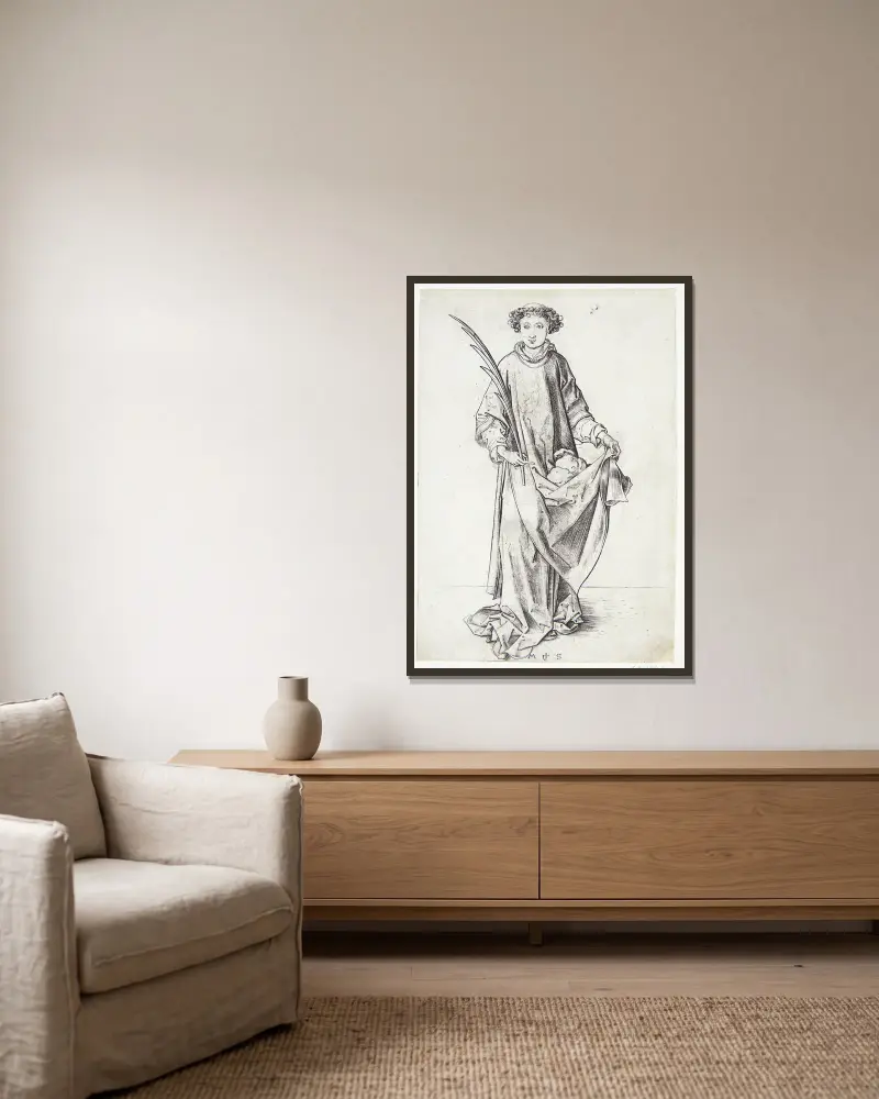 Svatý Štěpán, Martin Schongauer v rámu na stěně