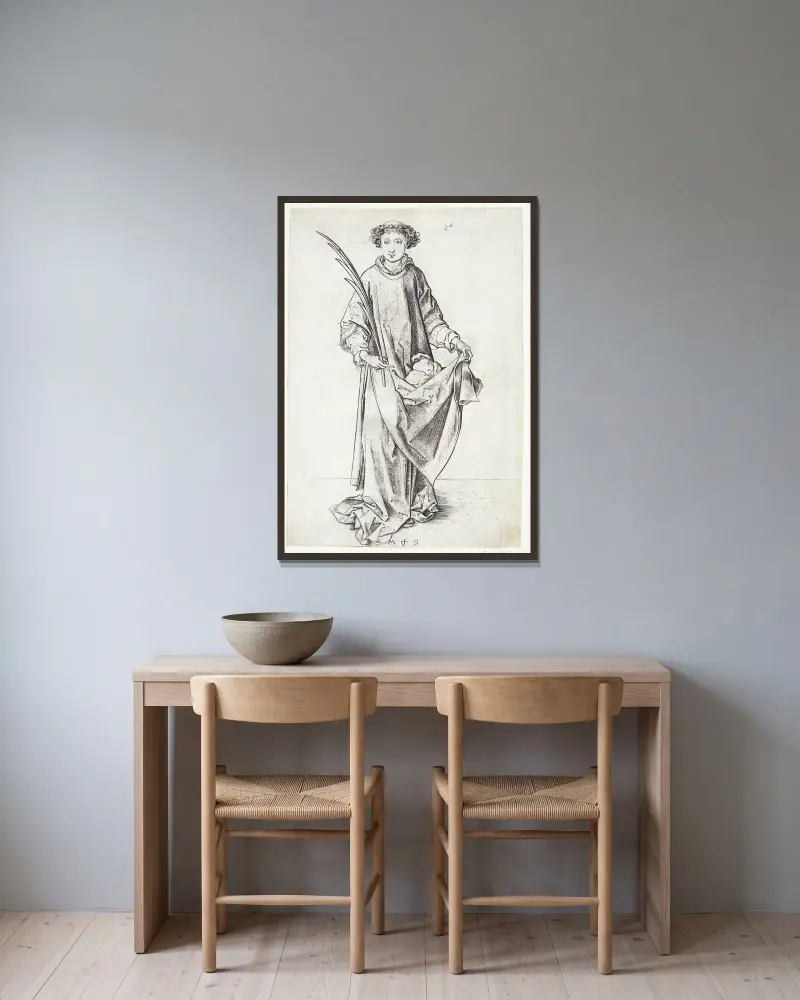 Svatý Štěpán, Martin Schongauer v rámu na stěně