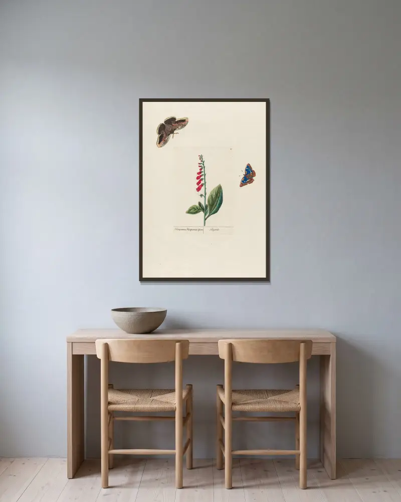 Digitalis von Petr Martynovich Gofman gerahmt an einer Wand