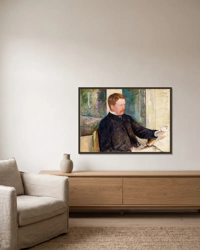 Alexander J. Cassatt von Mary Cassatt gerahmt an einer Wand