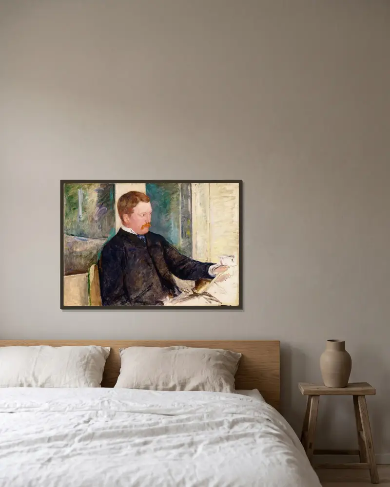 Alexander J. Cassatt von Mary Cassatt gerahmt an einer Wand