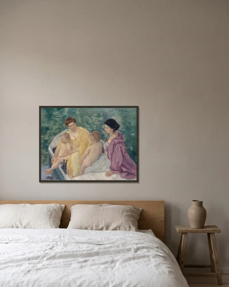 Koupání, Mary Cassatt v rámu na stěně