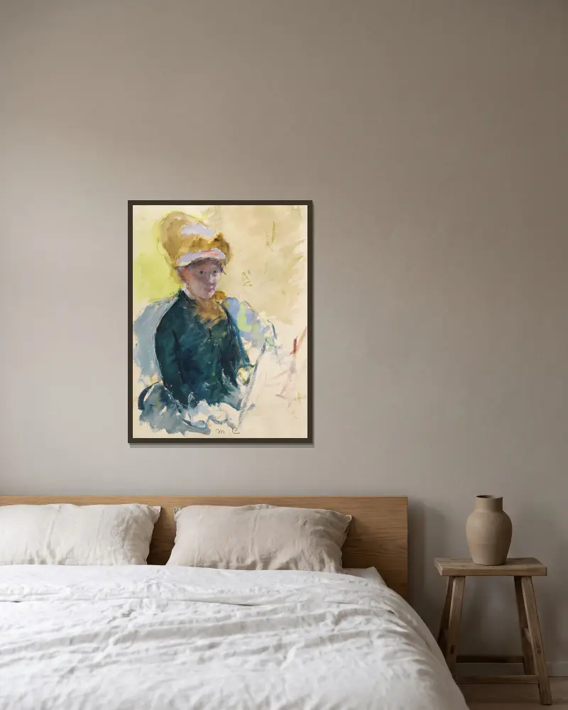 Autoportret, Mary Cassatt w ramie na ścianie