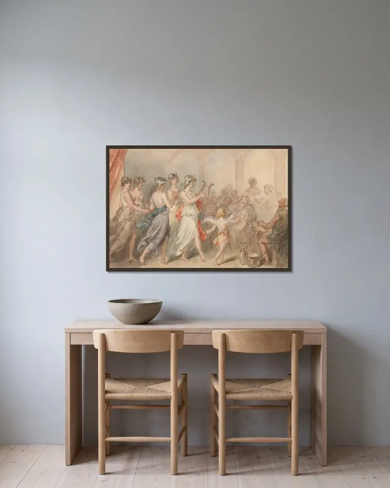 Ilustracje do dzieł Szekspira, plansza 38, John Massey Wright w ramie na ścianie