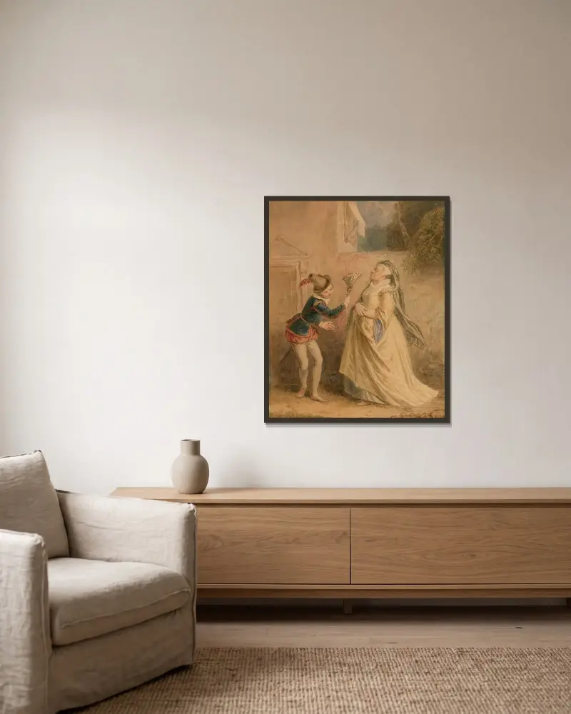 Ohne Titel – Nr. 2 von John Massey Wright gerahmt an einer Wand