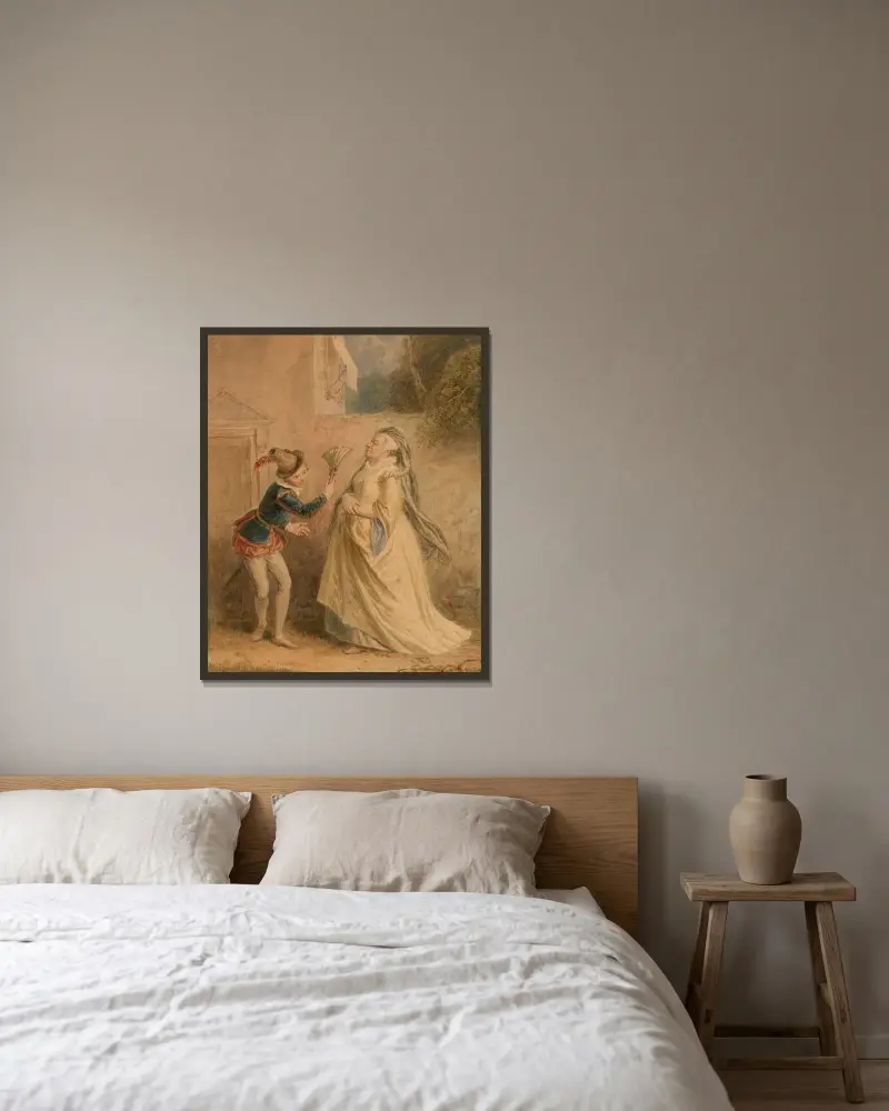 Ohne Titel – Nr. 2 von John Massey Wright gerahmt an einer Wand