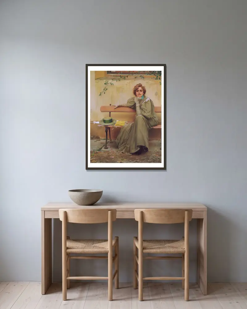Träume von Vittorio Matteo Corcos gerahmt an einer Wand