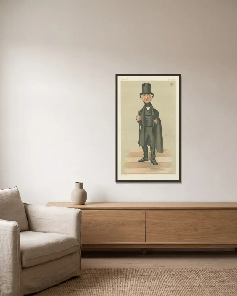 Politicians – ‘Customs’. Lord Cottesloe. July 22, 1876 av Leslie Matthew Ward inramad på en vägg