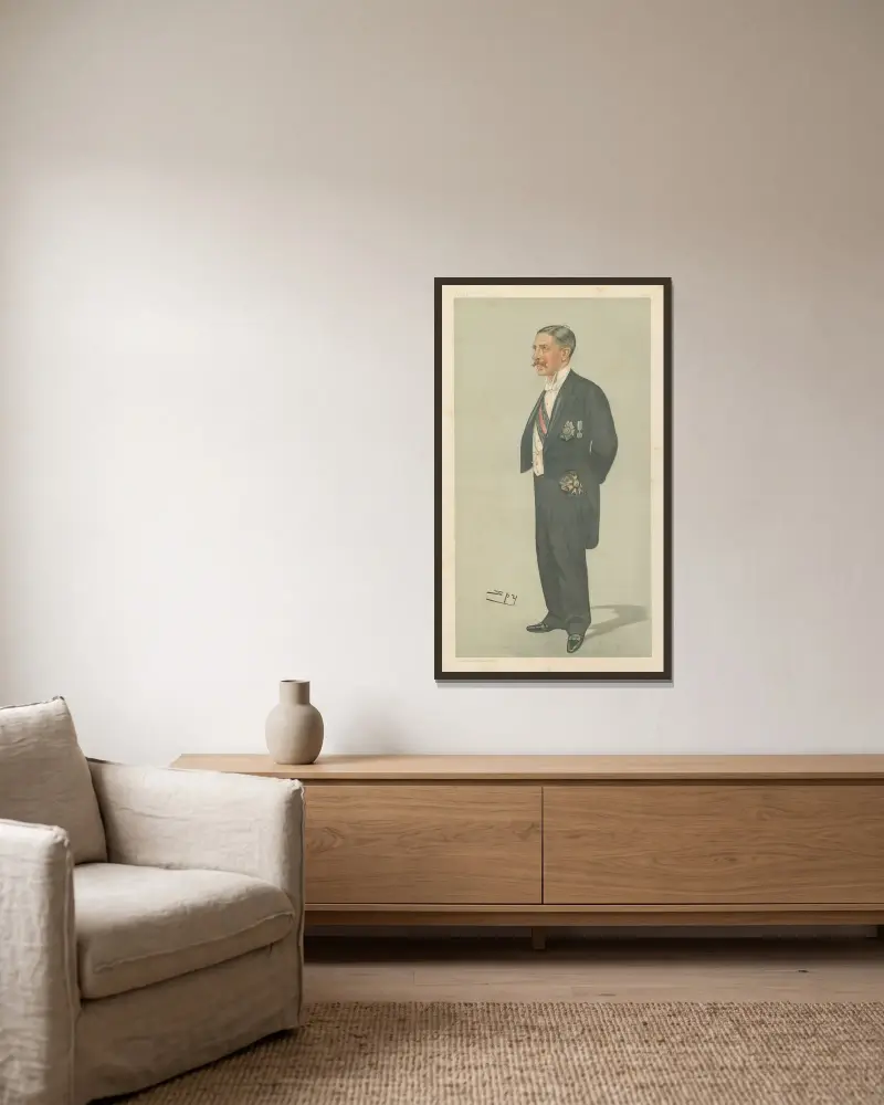 Politiker – „natal“. The Hon Sir Walter Francis Hely-Hutchinson. 7. Juli 1898 von Leslie Matthew Ward gerahmt an einer Wand