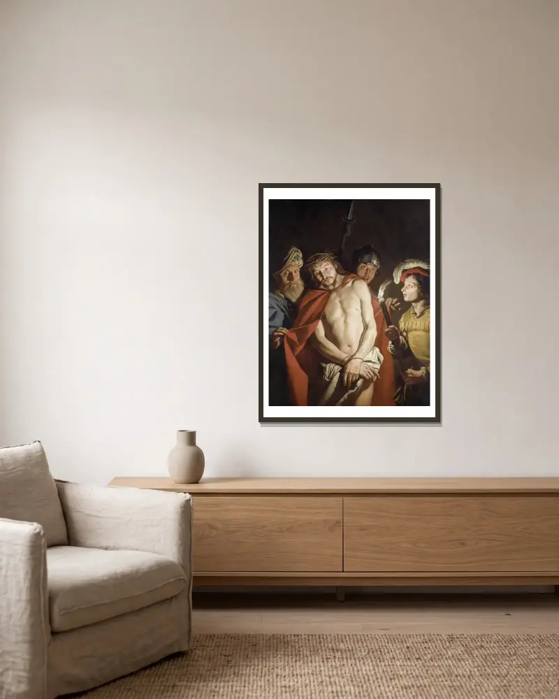 Ecce Homo, Matthias Stom v rámu na stěně