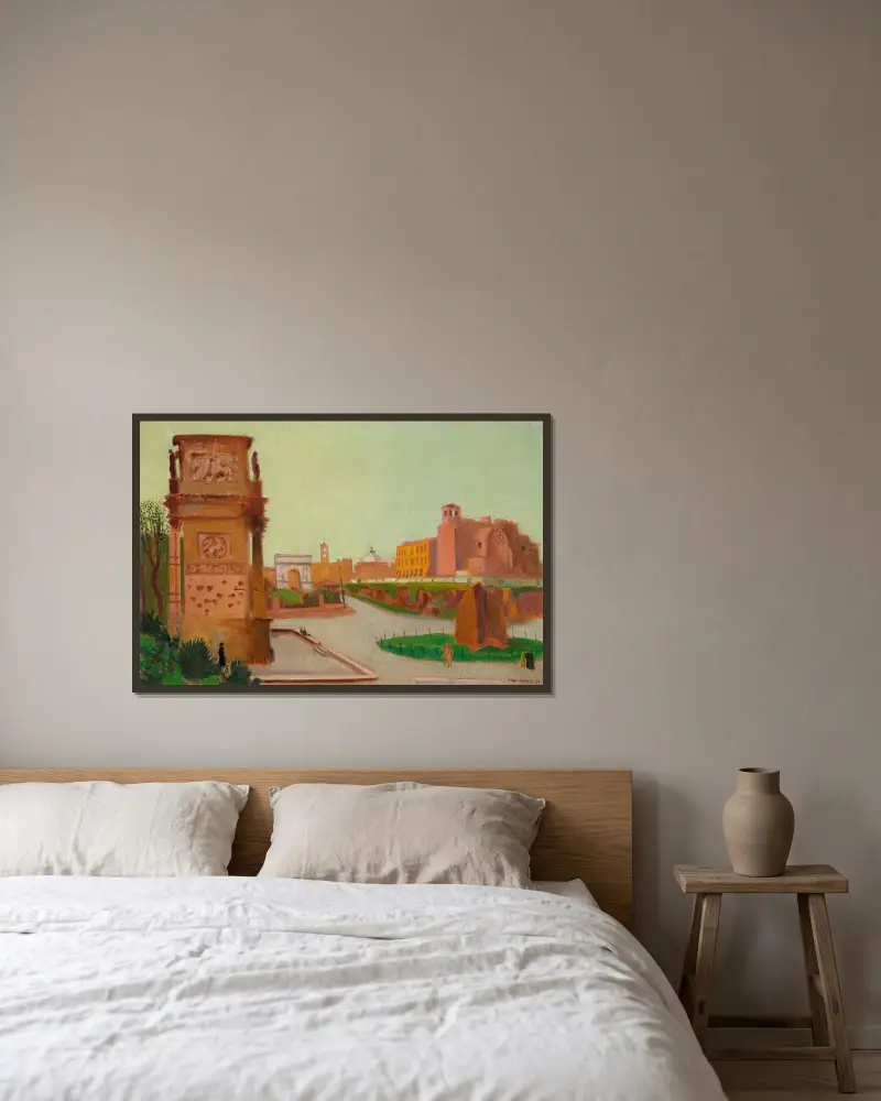 Forum, Konstantinbågen av Maurice Denis inramad på en vägg
