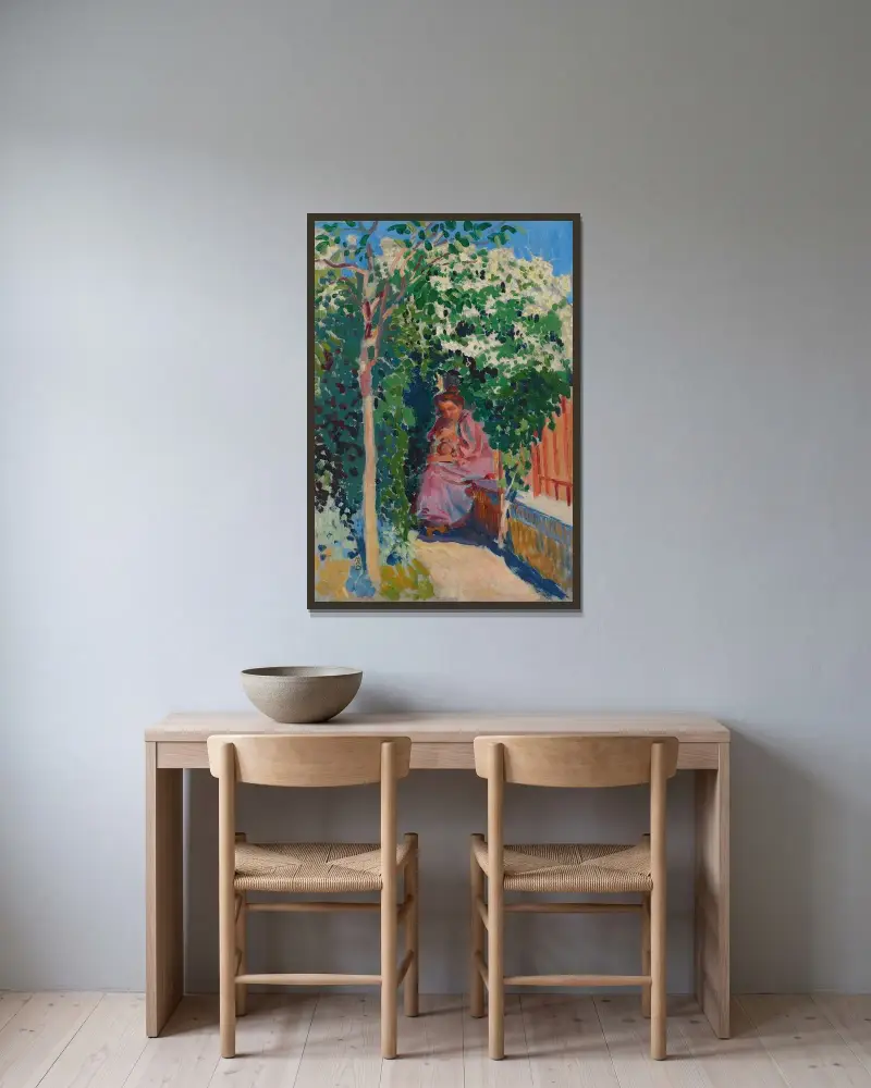 Lövgången, Ker Guen av Maurice Denis inramad på en vägg