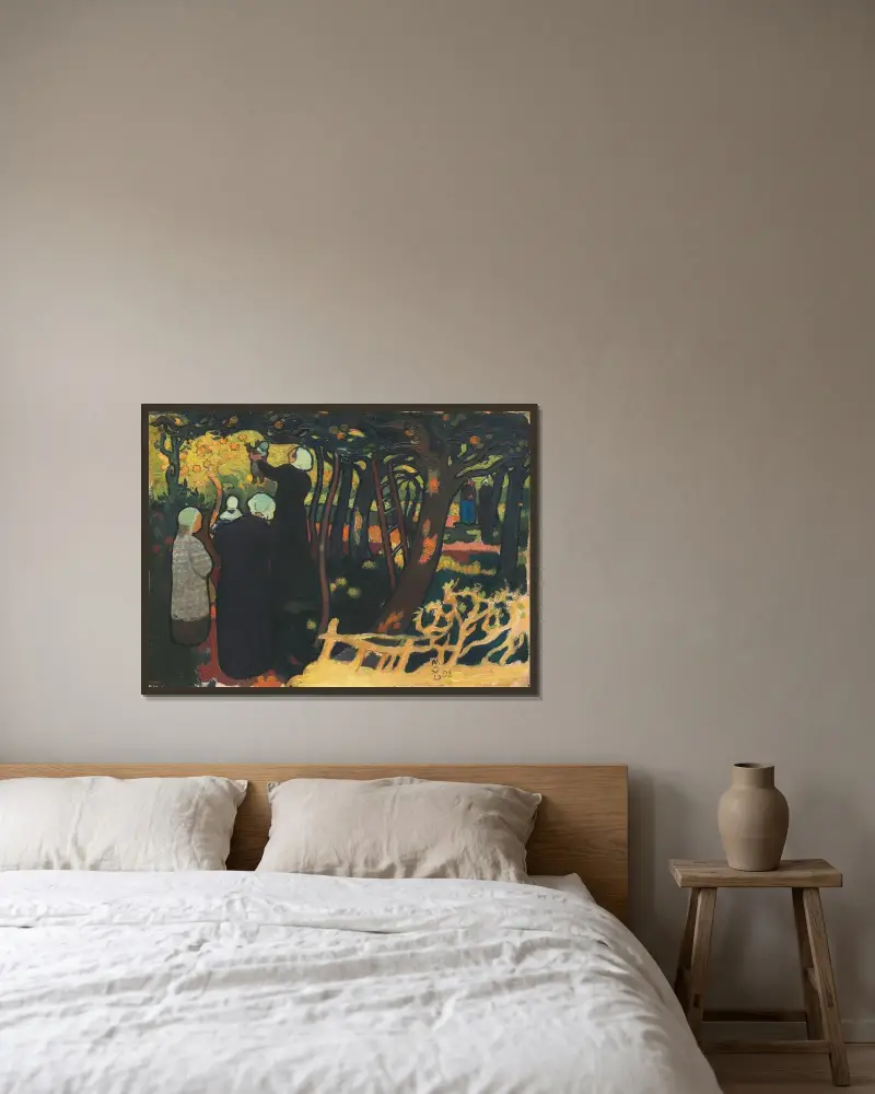 Fruktodlingen av Maurice Denis inramad på en vägg