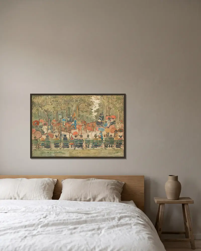 Central Park, 1901, Maurice Prendergast w ramie na ścianie