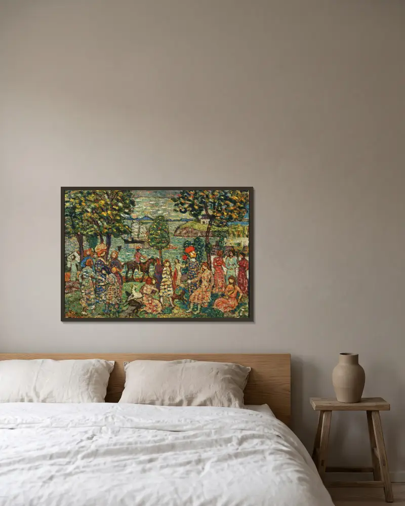 Fantasie von Maurice Prendergast gerahmt an einer Wand