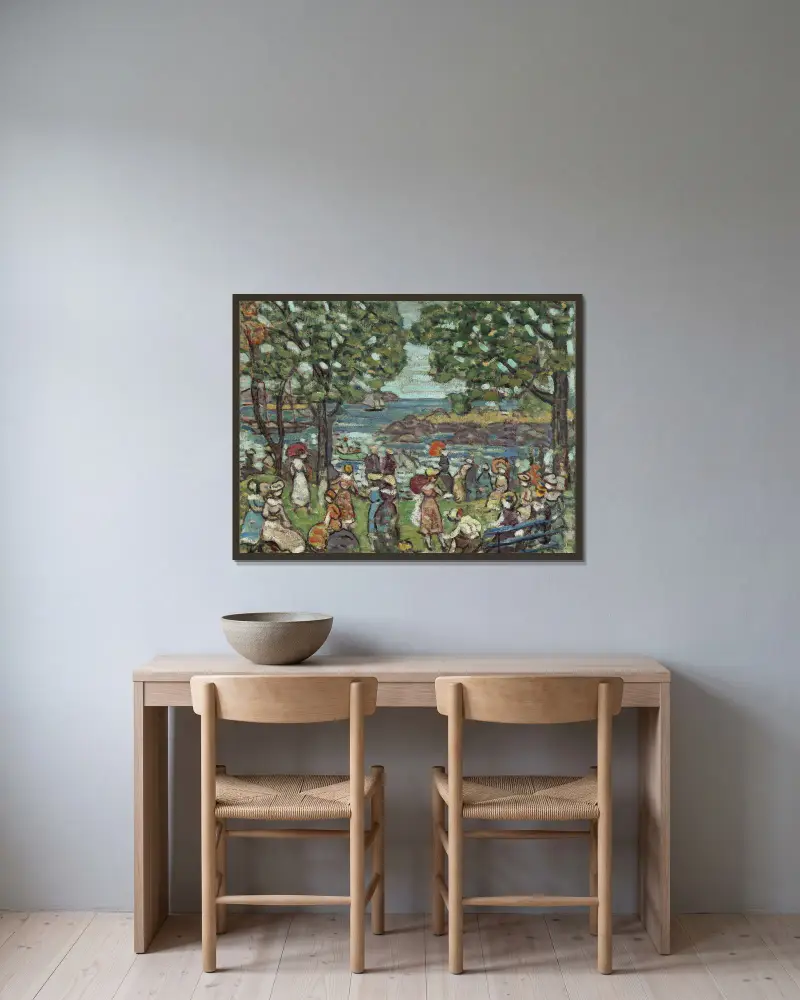 Salem Cove, Maurice Prendergast v rámu na stěně