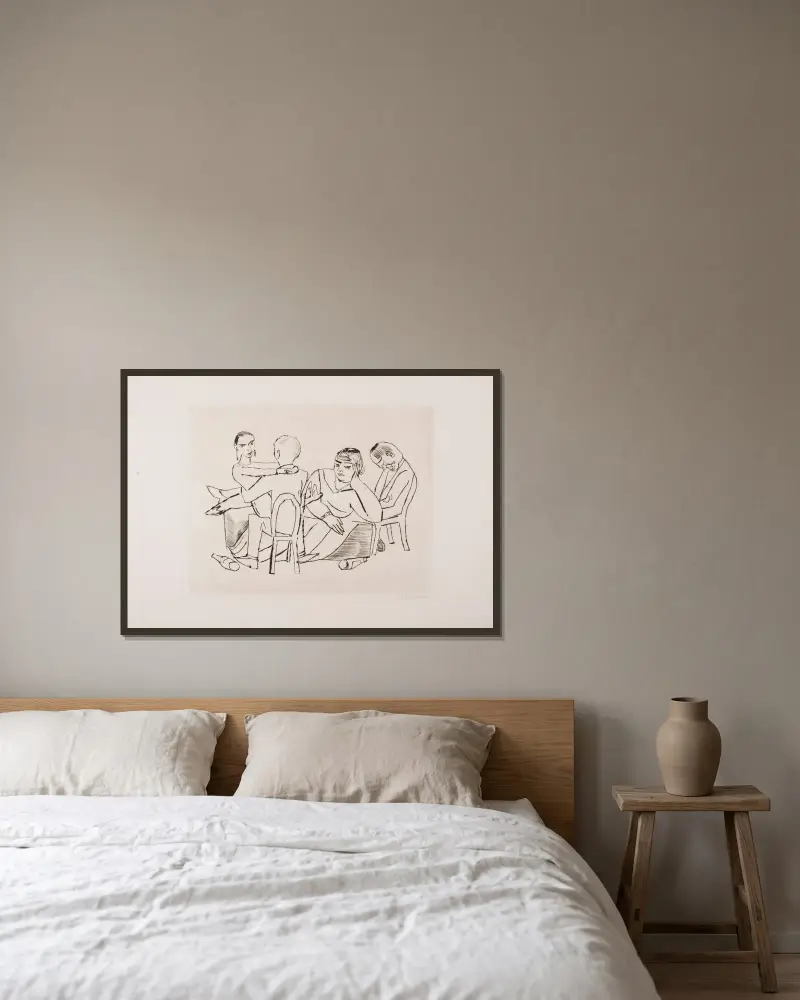 Carouse, Max Beckmann v rámu na stěně