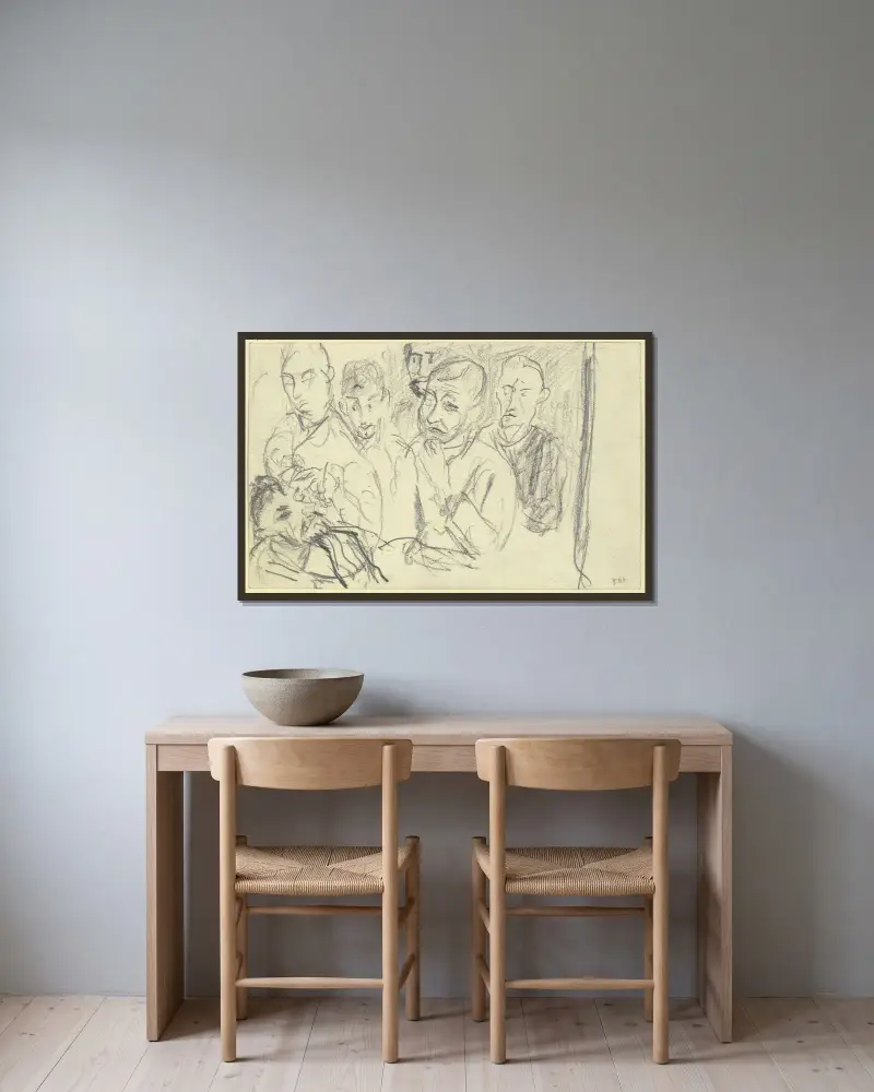 Oční stanice, Max Beckmann v rámu na stěně