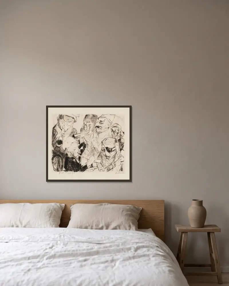 Tváře, pl. 03, Max Beckmann v rámu na stěně