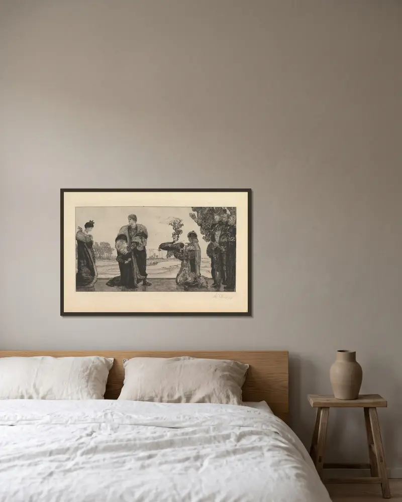 Herrscher, 1903 – Nr. 2 von Max Klinger gerahmt an einer Wand
