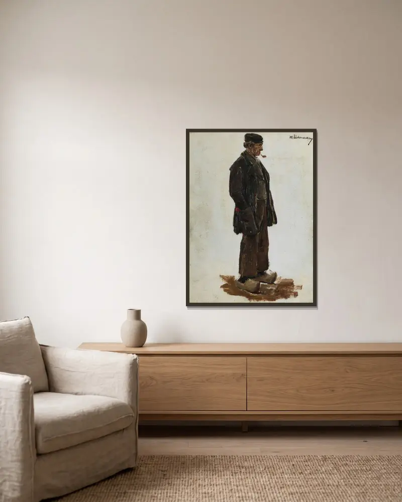 Bauer Studie av Max Liebermann inramad på en vägg