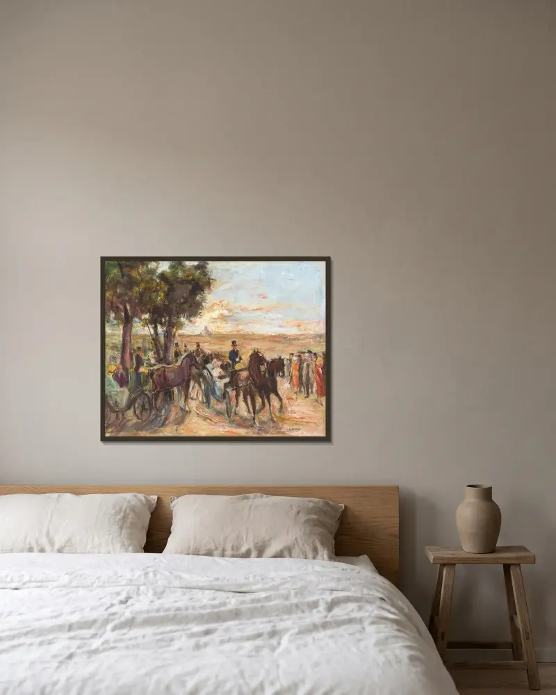 Corso på Monte Pincio i Rom av Max Liebermann inramad på en vägg