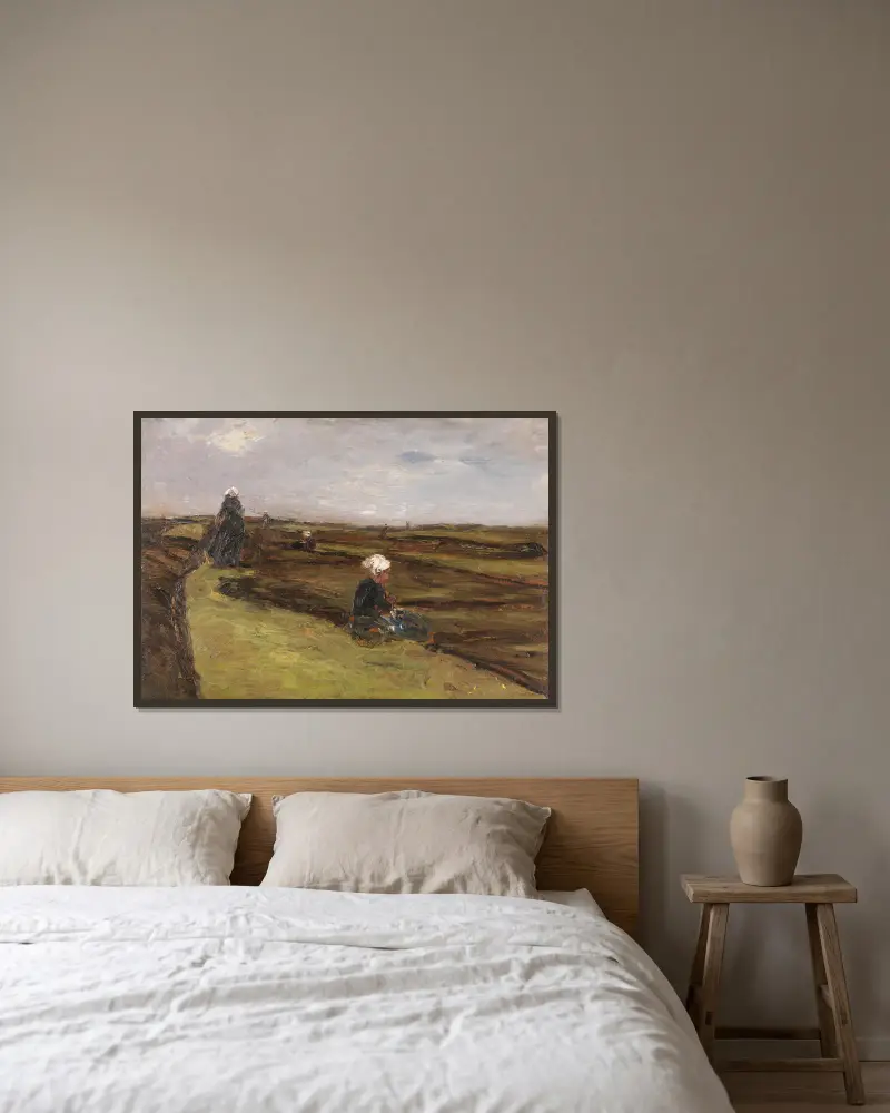 Opravářky sítí, Max Liebermann v rámu na stěně