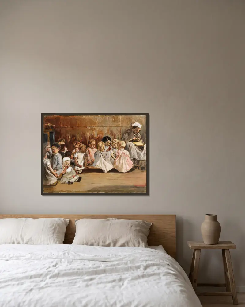 Dětská školka, Max Liebermann v rámu na stěně