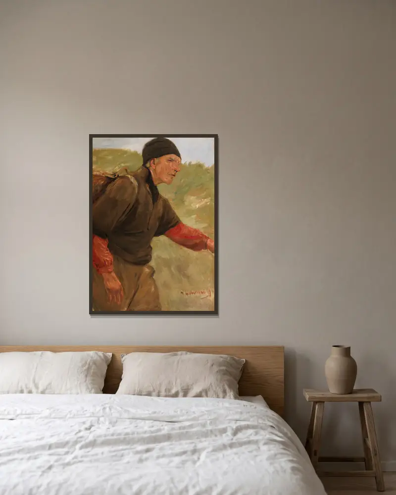 Kráčející sedlák, Max Liebermann v rámu na stěně