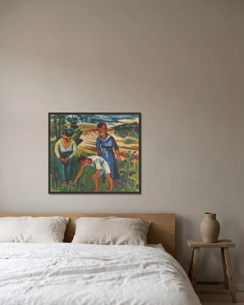 Outdoors, Hermann Max Pechstein w ramie na ścianie