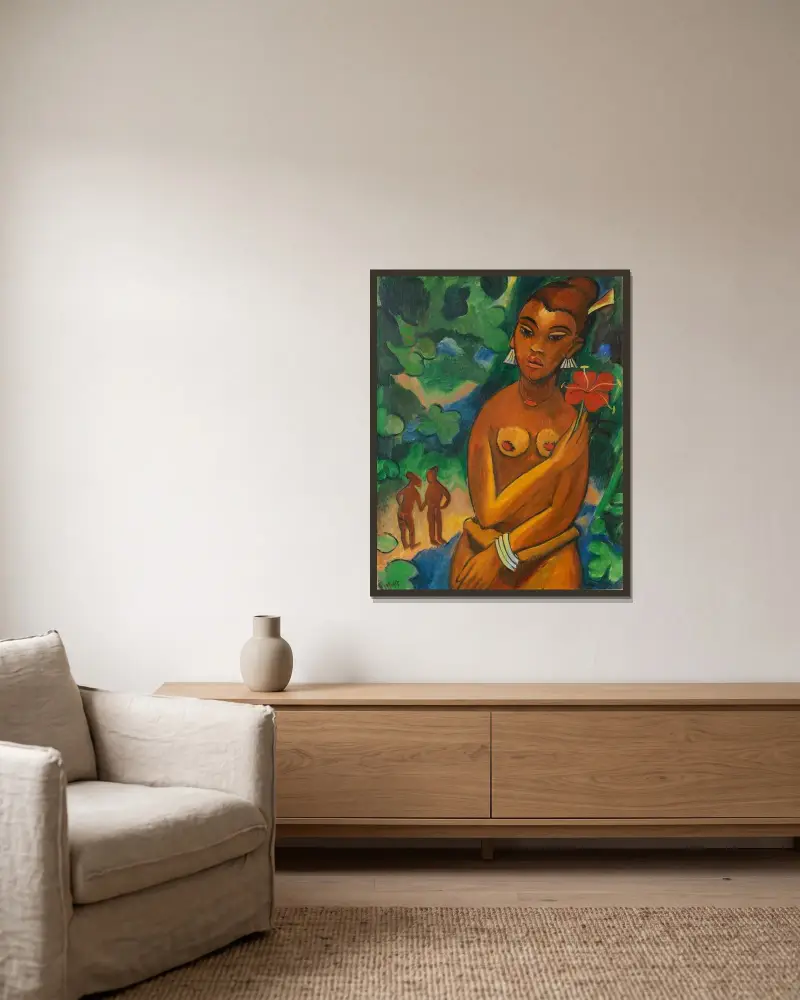 Ronmay von Hermann Max Pechstein gerahmt an einer Wand