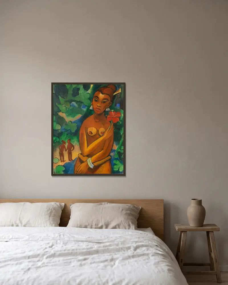 Ronmay von Hermann Max Pechstein gerahmt an einer Wand