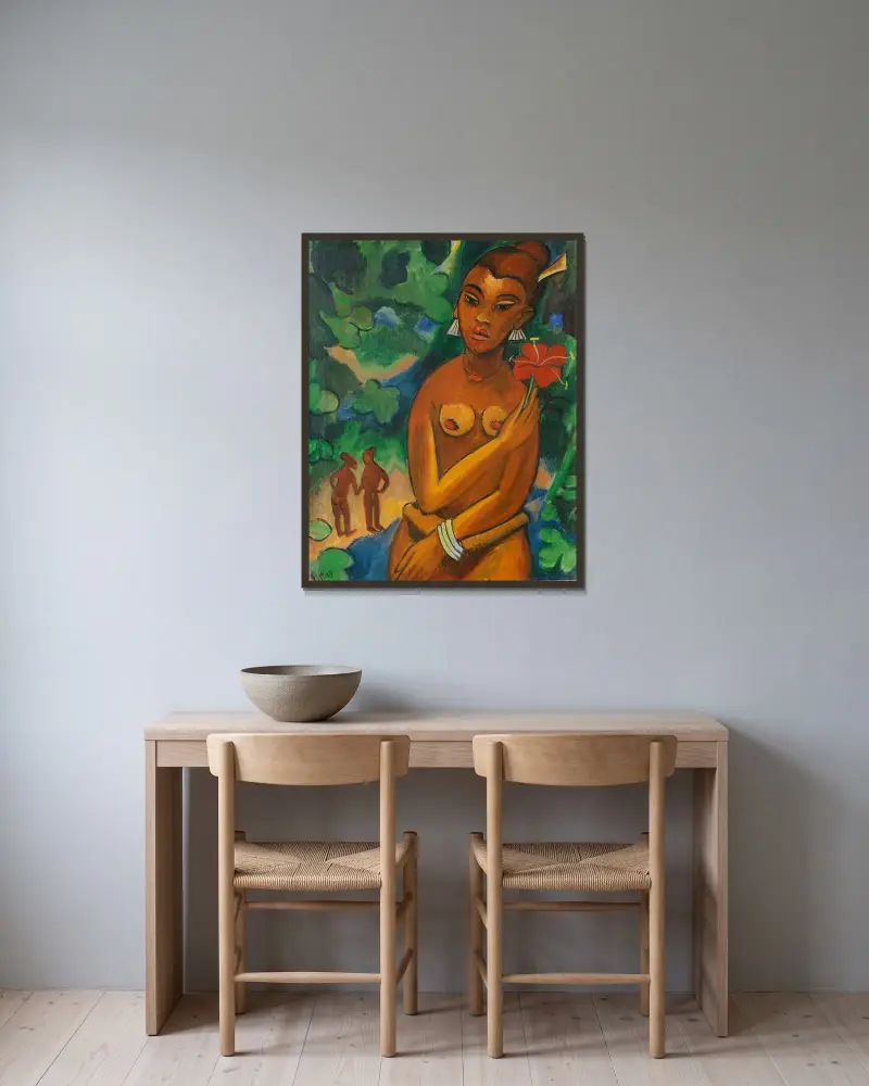 Ronmay von Hermann Max Pechstein gerahmt an einer Wand