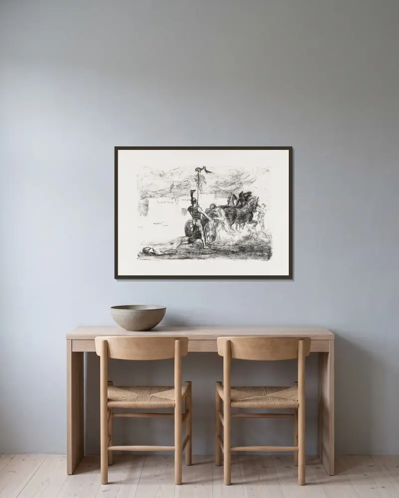 Triumph des Achill von Max Slevogt gerahmt an einer Wand